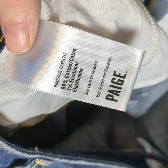 PAIGE Distressed Denim Shorts Size 30 - Picture 4 of 5